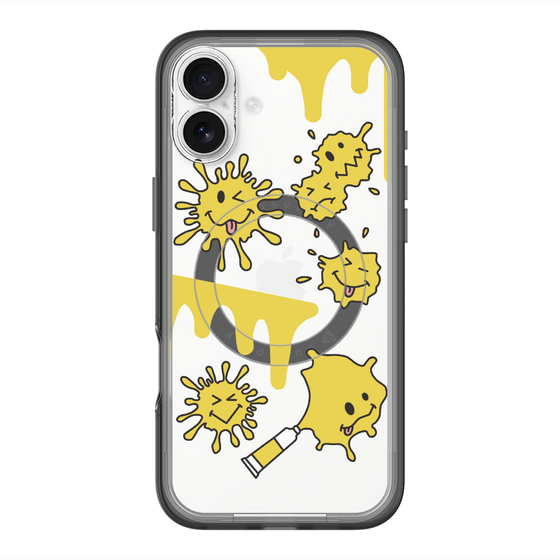スリムプロテクションプレミアムケース with MagSafe［ PAINTING SMILE Yellow ］