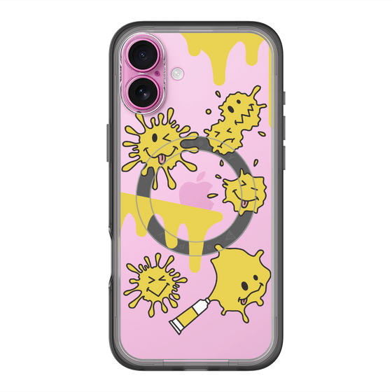 スリムプロテクションプレミアムケース with MagSafe［ PAINTING SMILE Yellow ］