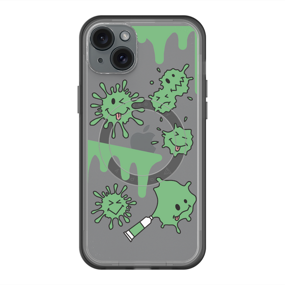 スリムプロテクションプレミアムケース with MagSafe［ PAINTING SMILE Green ］