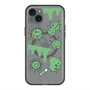 スリムプロテクションプレミアムケース with MagSafe［ PAINTING SMILE Green ］