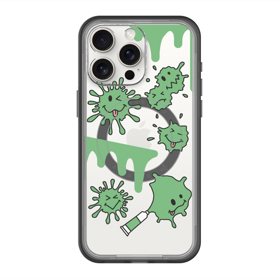 スリムプロテクションプレミアムケース with MagSafe［ PAINTING SMILE Green ］