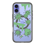 スリムプロテクションプレミアムケース with MagSafe［ PAINTING SMILE Green ］