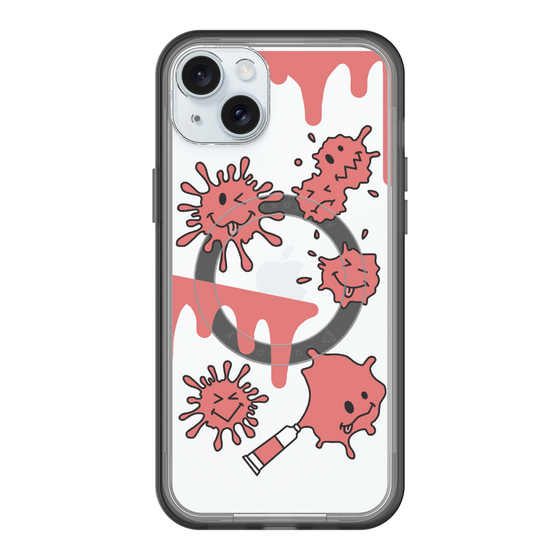 スリムプロテクションプレミアムケース with MagSafe［ PAINTING SMILE Red ］