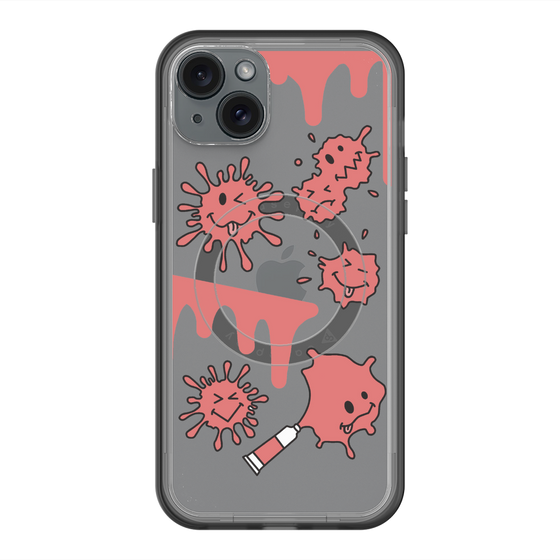 スリムプロテクションプレミアムケース with MagSafe［ PAINTING SMILE Red ］