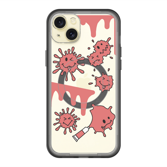 スリムプロテクションプレミアムケース with MagSafe［ PAINTING SMILE Red ］