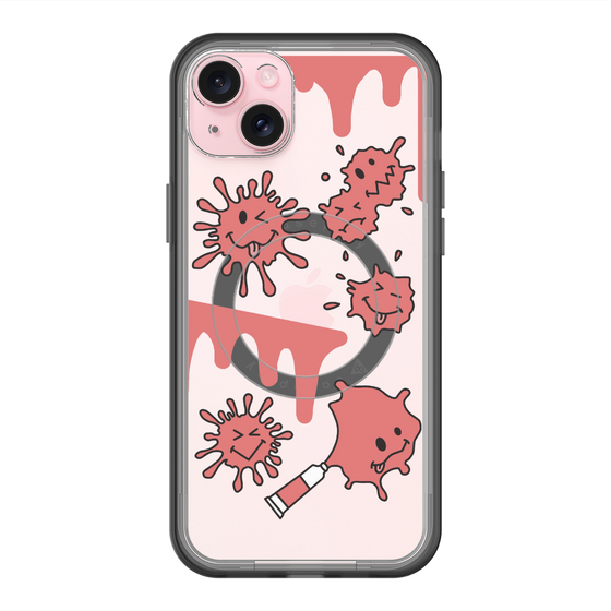 スリムプロテクションプレミアムケース with MagSafe［ PAINTING SMILE Red ］