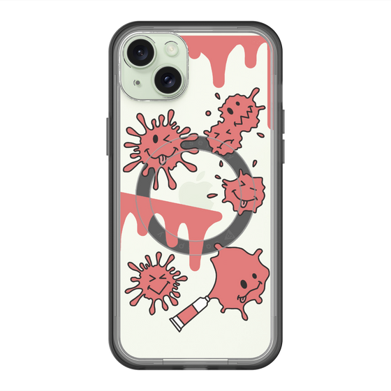 スリムプロテクションプレミアムケース with MagSafe［ PAINTING SMILE Red ］