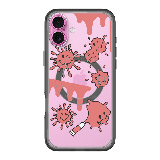 スリムプロテクションプレミアムケース with MagSafe［ PAINTING SMILE Red ］