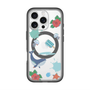 スリムプロテクションプレミアムケース with MagSafe［ DRAWING PAPER Blue ］