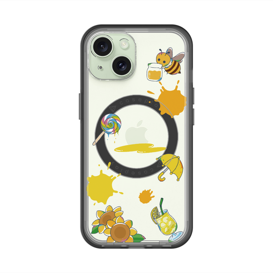 スリムプロテクションプレミアムケース with MagSafe［ DRAWING PAPER Yellow ］