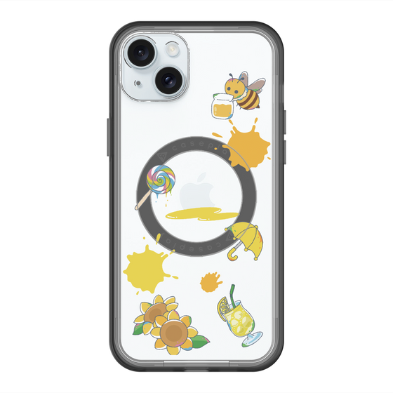 スリムプロテクションプレミアムケース with MagSafe［ DRAWING PAPER Yellow ］