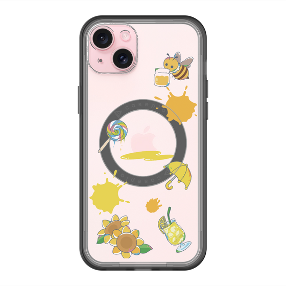 スリムプロテクションプレミアムケース with MagSafe［ DRAWING PAPER Yellow ］