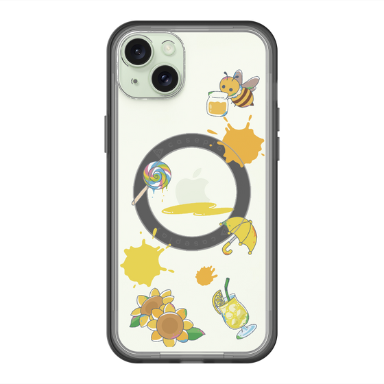 スリムプロテクションプレミアムケース with MagSafe［ DRAWING PAPER Yellow ］