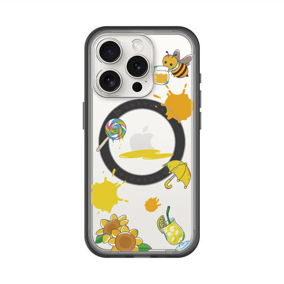 スリムプロテクションプレミアムケース with MagSafe［ DRAWING PAPER Yellow ］