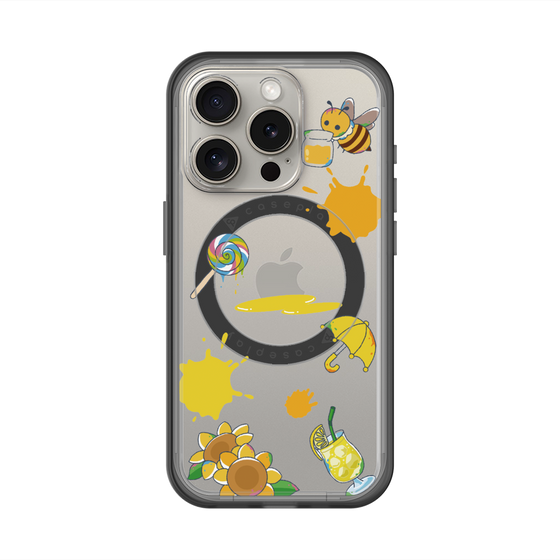 スリムプロテクションプレミアムケース with MagSafe［ DRAWING PAPER Yellow ］