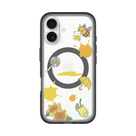 スリムプロテクションプレミアムケース with MagSafe［ DRAWING PAPER Yellow ］