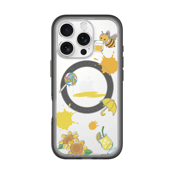 スリムプロテクションプレミアムケース with MagSafe［ DRAWING PAPER Yellow ］