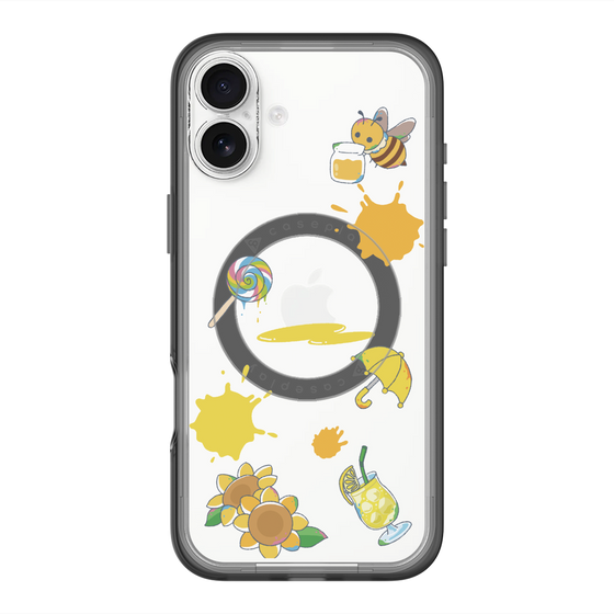 スリムプロテクションプレミアムケース with MagSafe［ DRAWING PAPER Yellow ］