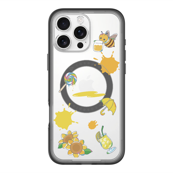 スリムプロテクションプレミアムケース with MagSafe［ DRAWING PAPER Yellow ］