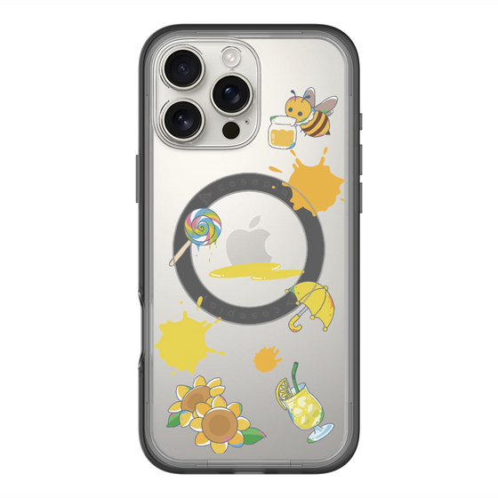 スリムプロテクションプレミアムケース with MagSafe［ DRAWING PAPER Yellow ］