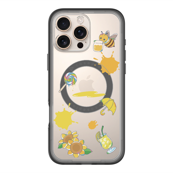 スリムプロテクションプレミアムケース with MagSafe［ DRAWING PAPER Yellow ］