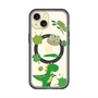 スリムプロテクションプレミアムケース with MagSafe［ DRAWING PAPER Green ］