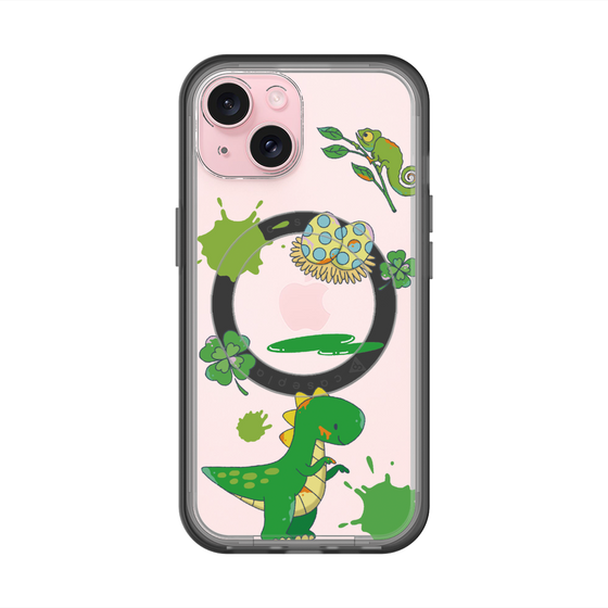 スリムプロテクションプレミアムケース with MagSafe［ DRAWING PAPER Green ］