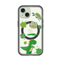 スリムプロテクションプレミアムケース with MagSafe［ DRAWING PAPER Green ］