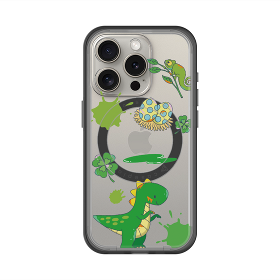 スリムプロテクションプレミアムケース with MagSafe［ DRAWING PAPER Green ］