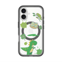 スリムプロテクションプレミアムケース with MagSafe［ DRAWING PAPER Green ］