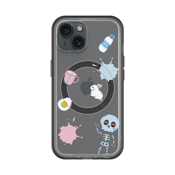 スリムプロテクションプレミアムケース with MagSafe［ DRAWING PAPER White ］