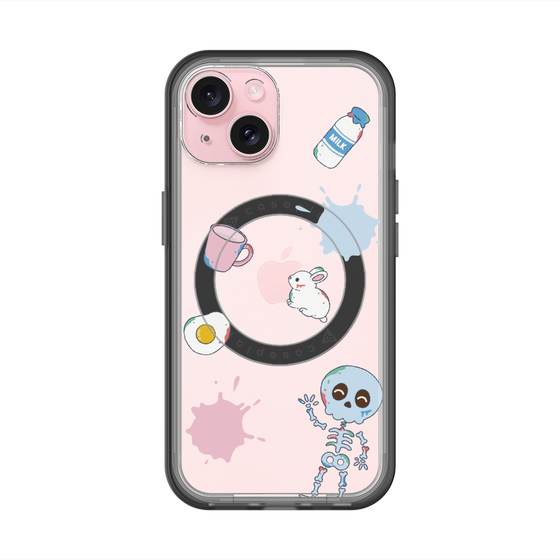 スリムプロテクションプレミアムケース with MagSafe［ DRAWING PAPER White ］