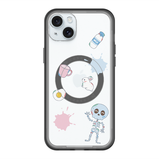 スリムプロテクションプレミアムケース with MagSafe［ DRAWING PAPER White ］