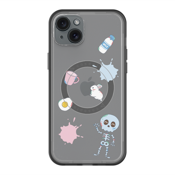 スリムプロテクションプレミアムケース with MagSafe［ DRAWING PAPER White ］