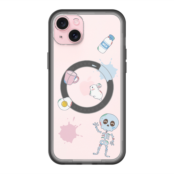 スリムプロテクションプレミアムケース with MagSafe［ DRAWING PAPER White ］