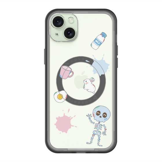 スリムプロテクションプレミアムケース with MagSafe［ DRAWING PAPER White ］