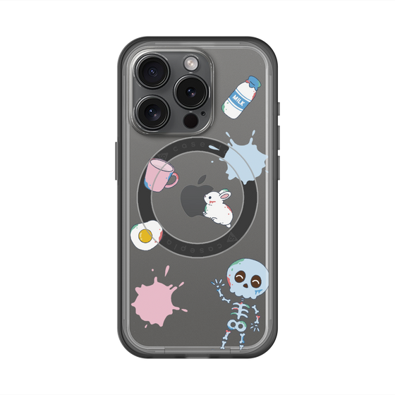 スリムプロテクションプレミアムケース with MagSafe［ DRAWING PAPER White ］