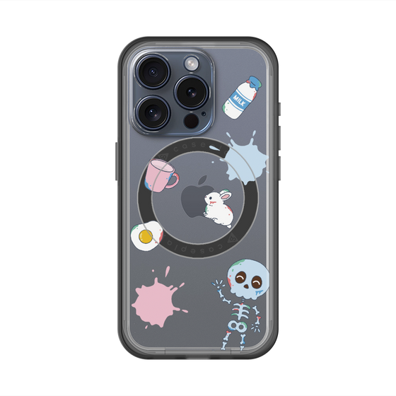 スリムプロテクションプレミアムケース with MagSafe［ DRAWING PAPER White ］