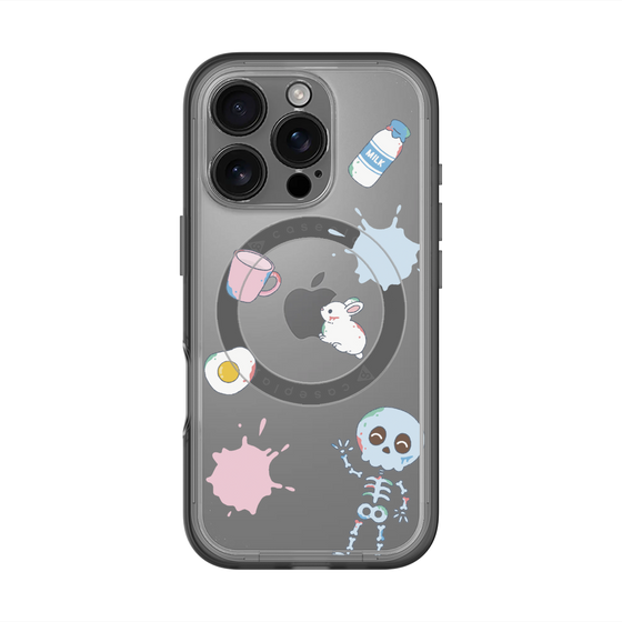 スリムプロテクションプレミアムケース with MagSafe［ DRAWING PAPER White ］