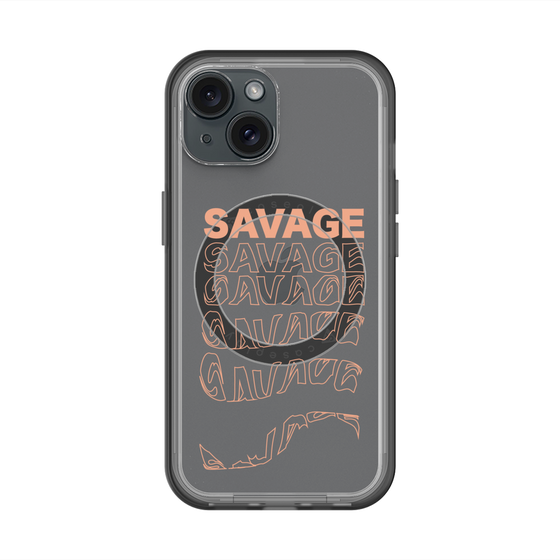 スリムプロテクションプレミアムケース with MagSafe［ SAVAGE Orange ］