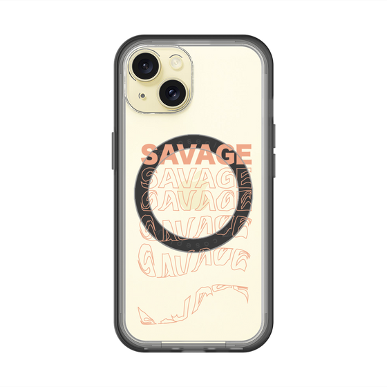 スリムプロテクションプレミアムケース with MagSafe［ SAVAGE Orange ］