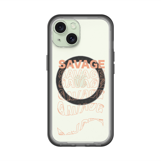 スリムプロテクションプレミアムケース with MagSafe［ SAVAGE Orange ］