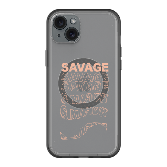 スリムプロテクションプレミアムケース with MagSafe［ SAVAGE Orange ］