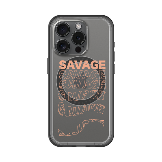スリムプロテクションプレミアムケース with MagSafe［ SAVAGE Orange ］