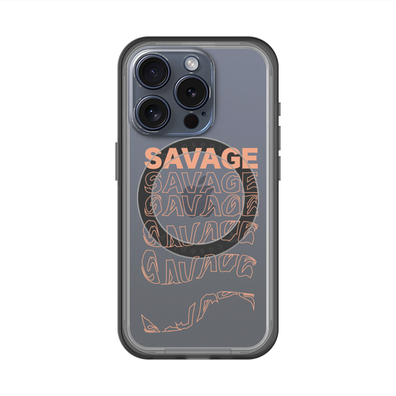 スリムプロテクションプレミアムケース with MagSafe［ SAVAGE Orange ］
