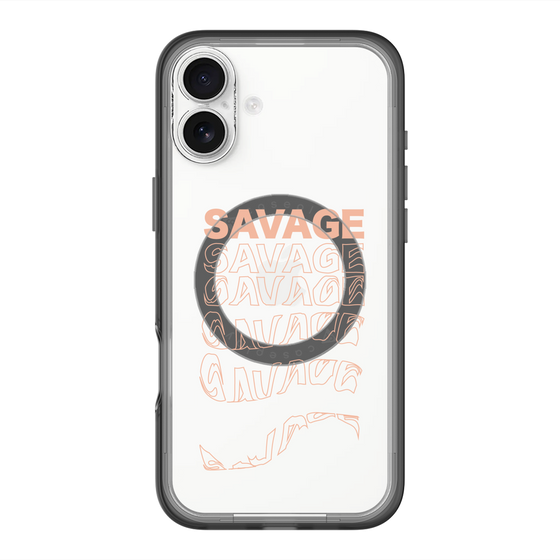 スリムプロテクションプレミアムケース with MagSafe［ SAVAGE Orange ］