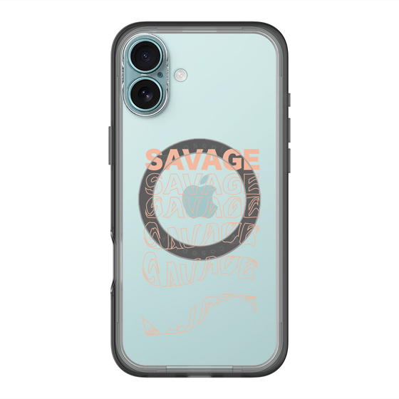 スリムプロテクションプレミアムケース with MagSafe［ SAVAGE Orange ］
