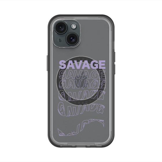 スリムプロテクションプレミアムケース with MagSafe［ SAVAGE Purple ］