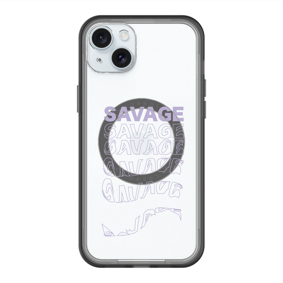スリムプロテクションプレミアムケース with MagSafe［ SAVAGE Purple ］