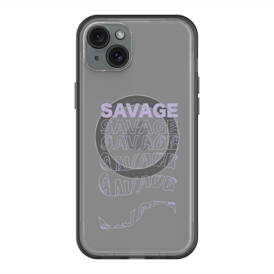 スリムプロテクションプレミアムケース with MagSafe［ SAVAGE Purple ］
